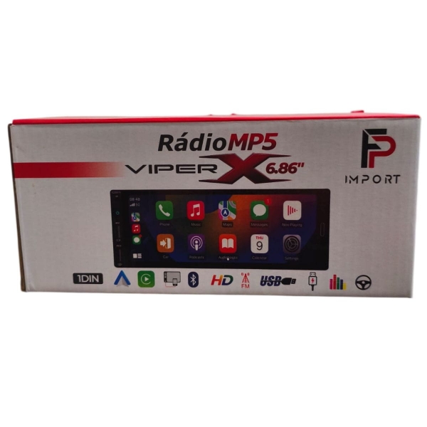 Radio mp5 Carplay Android Auto ViperX 6.86 + Cam