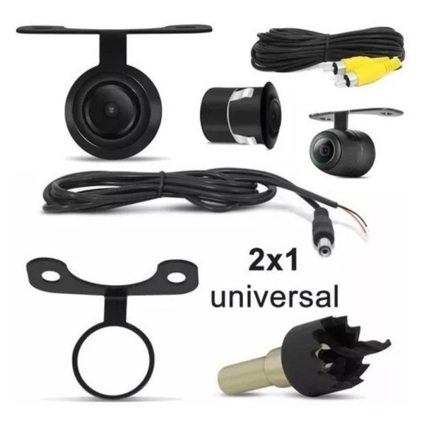 Central Multimídia 2 Din Mp5 Fiat Palio G1 Câmera Moldura