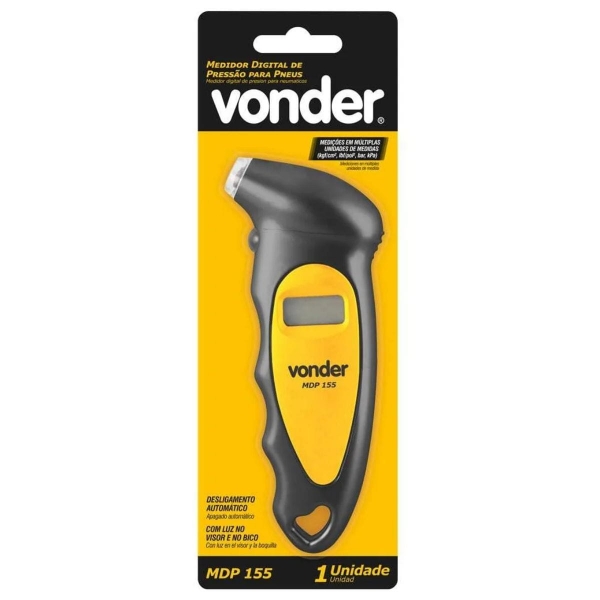 Medidor Digital de Pressão para Pneus Vonder