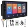 Central Multimidia Android Auto Fiat Argos Moldura + Câm Preto