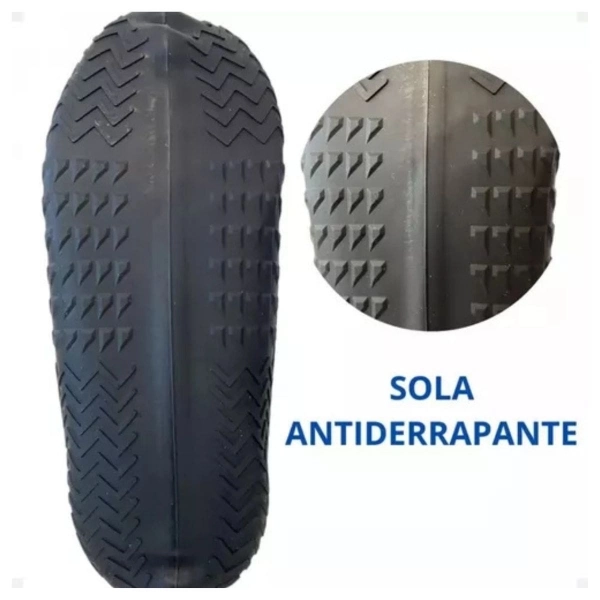 Capa Sapato Impermeável Silicone Tênis Chuva Motoboy Preto - P