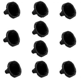 kit 10 Cornetas Preta de Plástico Tamanho Curto Para Driver