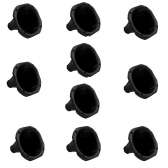 kit 10 Cornetas Preta de Plástico Tamanho Curto Para Driver