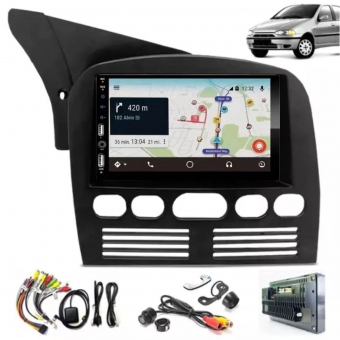Central Multimídia Carplay Android Weekend G1 Moldura + Câmera