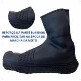 Capa Sapato Impermeável Silicone Tênis Chuva Motoboy Preto - P