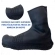 Capa Sapato Impermeável Silicone Tênis Chuva Motoboy Preto - P