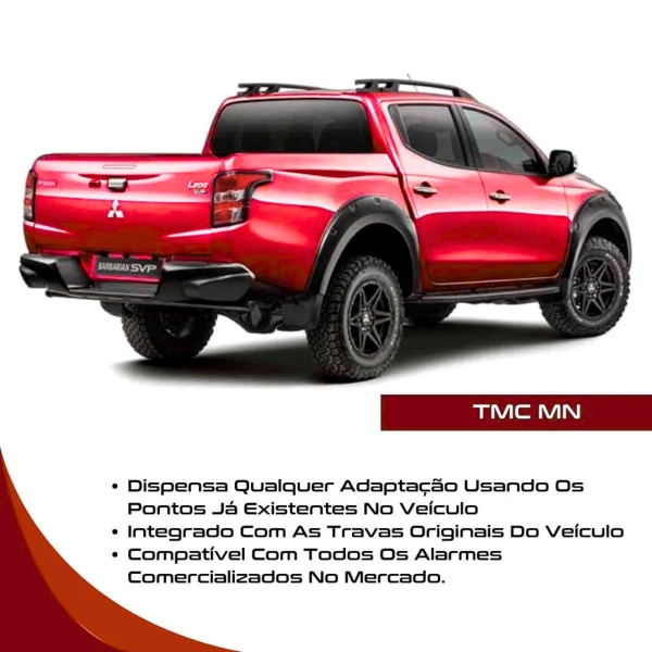 Trava Elétrica Caçamba L200 Triton Outdoor Tampa Traseira Tragial PAKTMTMN003