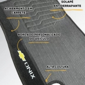 Kit Tapete Emborrachado GM Onix 2016 Até 2019 3 Peças