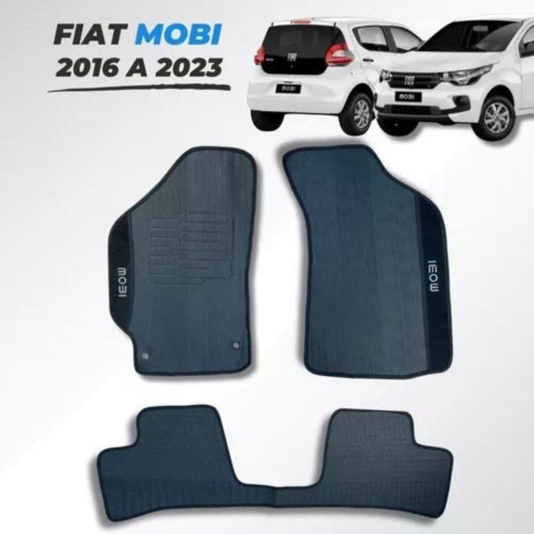 Kit Tapete Emborrachado Mobi 2017 A 2023 3 Peças