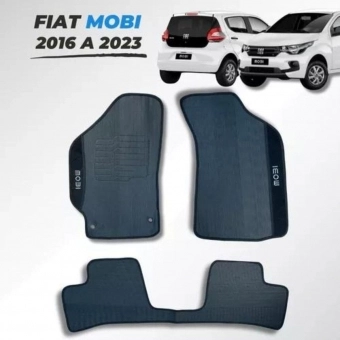Kit Tapete Emborrachado Mobi 2017 A 2023 3 Peças