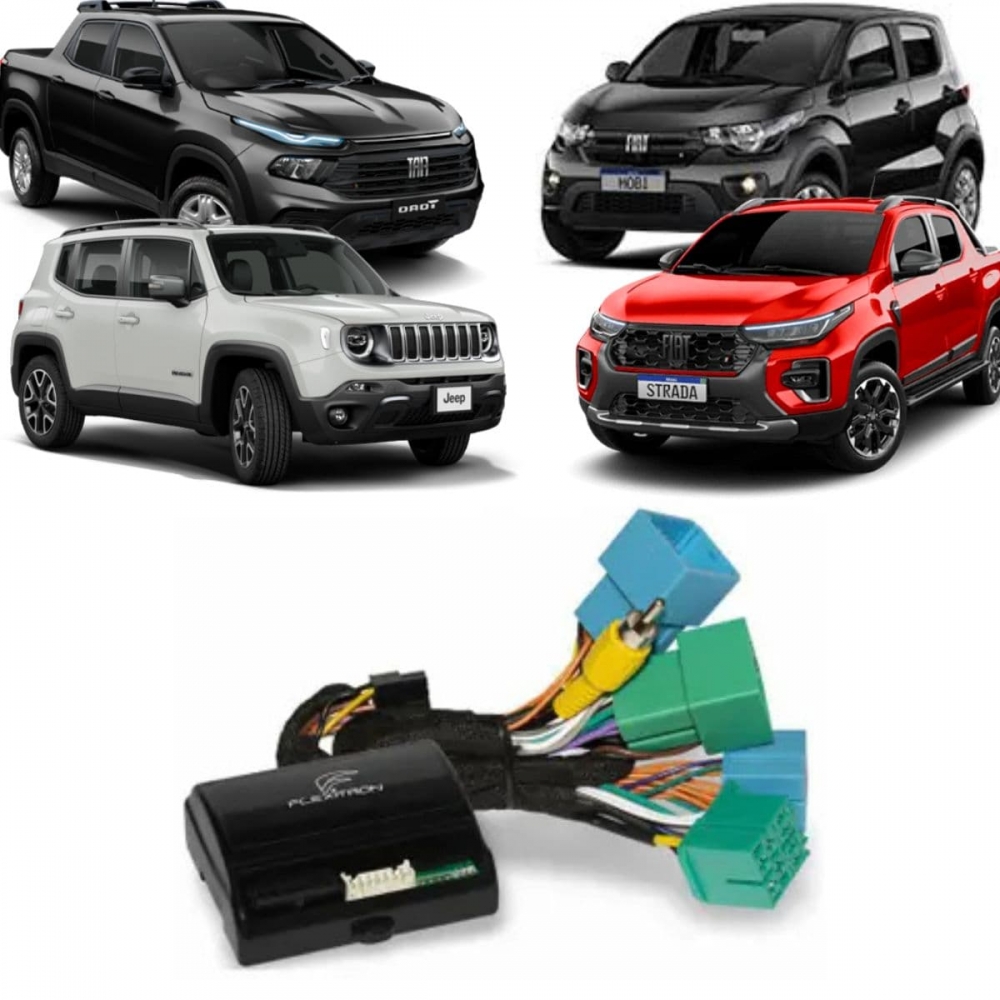 Módulo Instalação Câmera Frontal Toro Strada Jeep Renegade