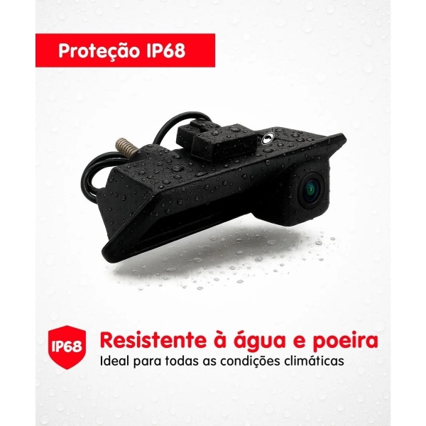 Kit Câmera De Ré C/ Maçaneta Incorporada Para Vw T-cross Jr8