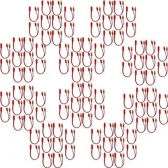 100 Cabos Y Rca 2 Macho 1 Femea Cristal Matte Vermelho