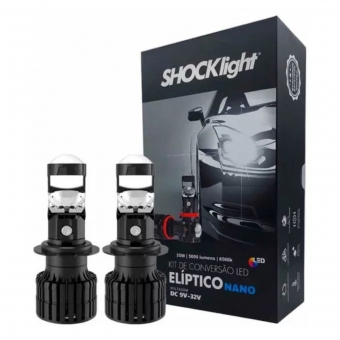 Kit Conversao Led Eliptico HB3 Shocklight 6500k 12v 5000lm