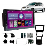 Central Multimidia Android Auto Prisma G1 Moldura + Câm Preto
