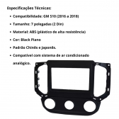 Central Multimídia Carplay Android S10 Moldura + Câmera BP