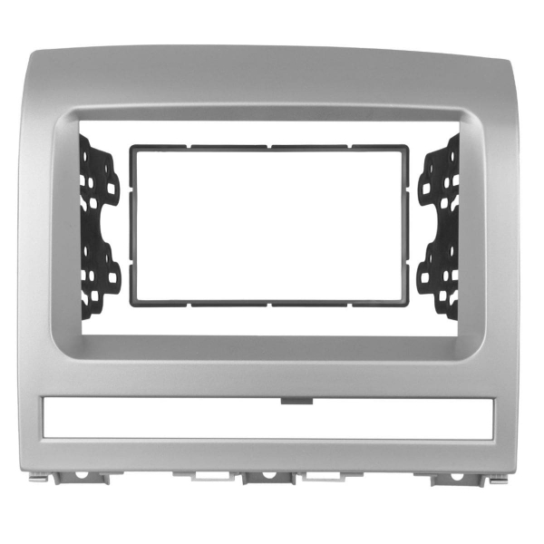 Central Multimídia 2 Din Mp5 Fiat Siena Câmera Moldura Prata
