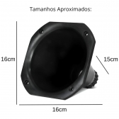 kit 10 Cornetas Preta de Plástico Tamanho Curto Para Driver