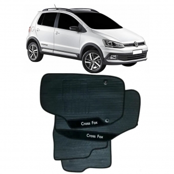 Kit Tapete Emborrachado Crossfox 2014 em Diante 3 Peças
